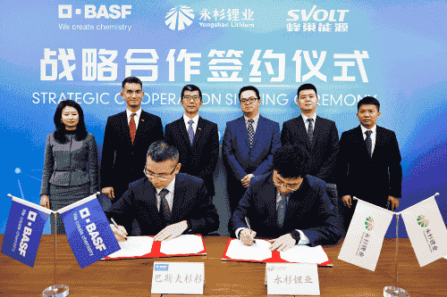蜂巢能源攜手巴斯夫杉杉戰略投資永杉鋰業